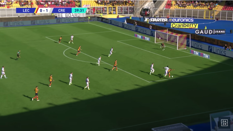 Lecce Cremonese 1-1 sintesi media voti pagelle stampa locale nazionale Okereke Gendrey