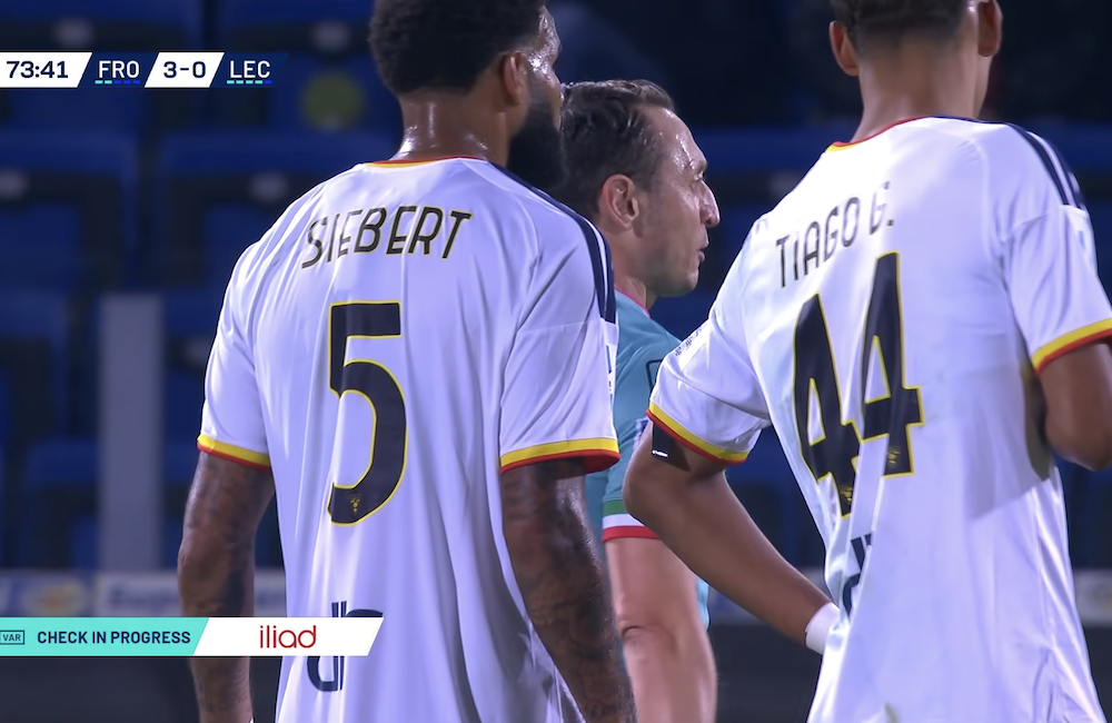 Frosinone-Lecce 5-1: Siebert 4,6 Monteiro 6,2 Di Francesco 4,72. Pagelle Definitive